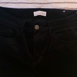 LOFT, Black velvet pants, size 6